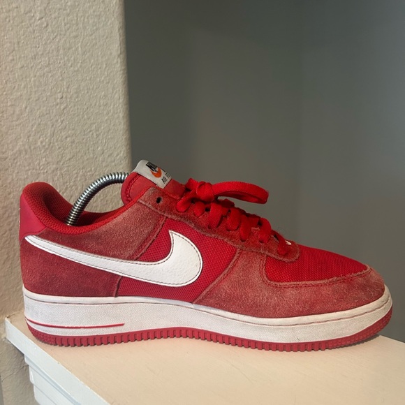 Nike Air Force 1 Game Red/White Men's - Size 8- 820266-601 - Picture 5 of 11